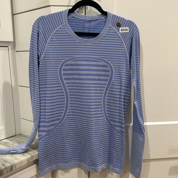 (6050)  🍋 LULULEMON RUN: Swiftly Tech Long Sleeve Crew Sz 10*EUC RARE - Picture 5 of 9